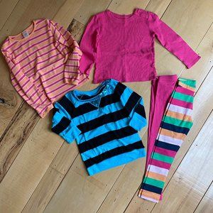 Girls Outfit Set! Leggings & Long Sleeve Shirts